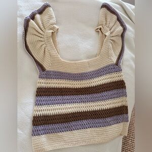 Mango knit top (Ulla Johnson vibes)